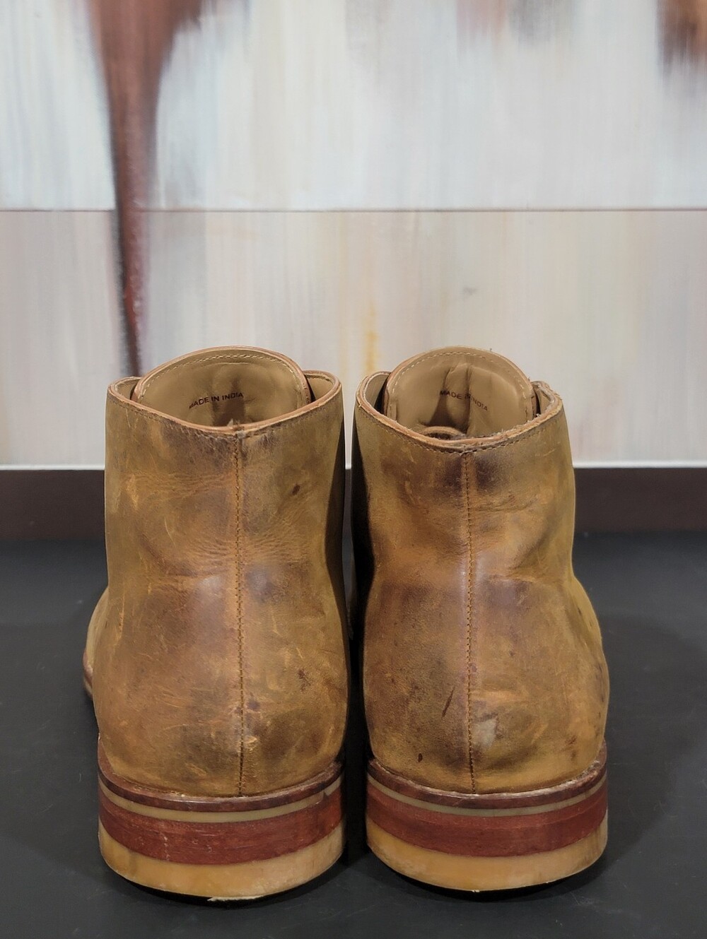 Cole Haan Men's Size 10 Leather Cambridge Chukka Boots Lace Up Brown Casual - Picture 5 of 8